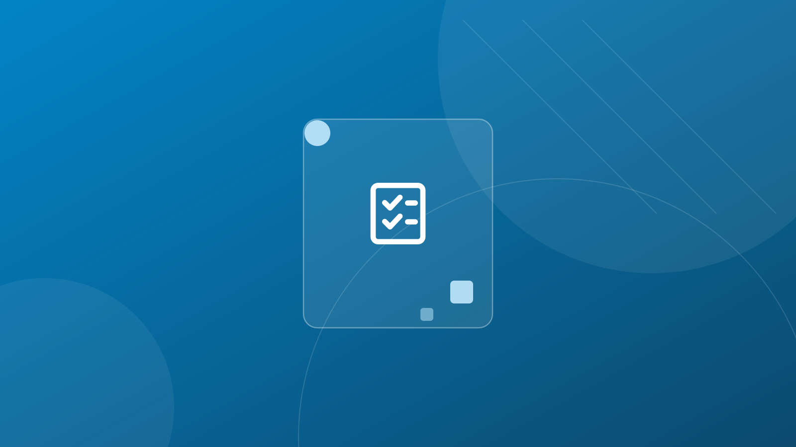 Grafik mit Checklisten-Symbol: Vorbereitung eines IT-Audits